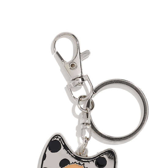 Nice Ghost Club Devil Bear Doll Metal Key Ring [Silver]