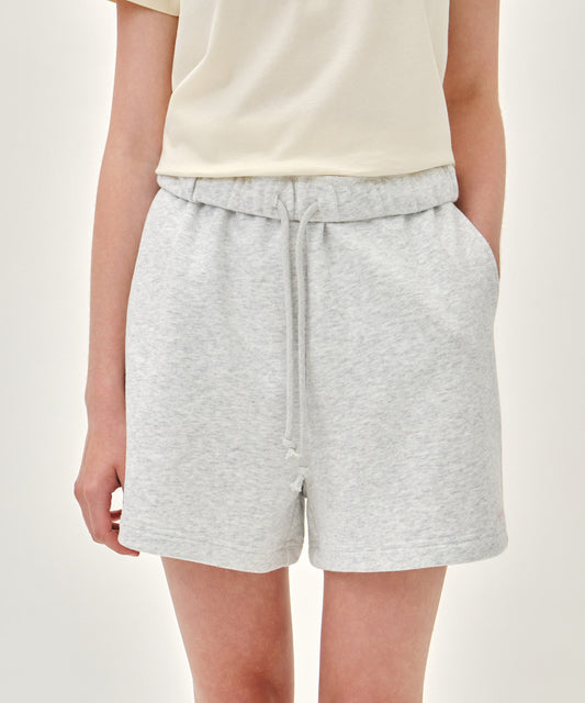 Marithé François Girbaud W REGULAR LOGO SWEAT SHORTS