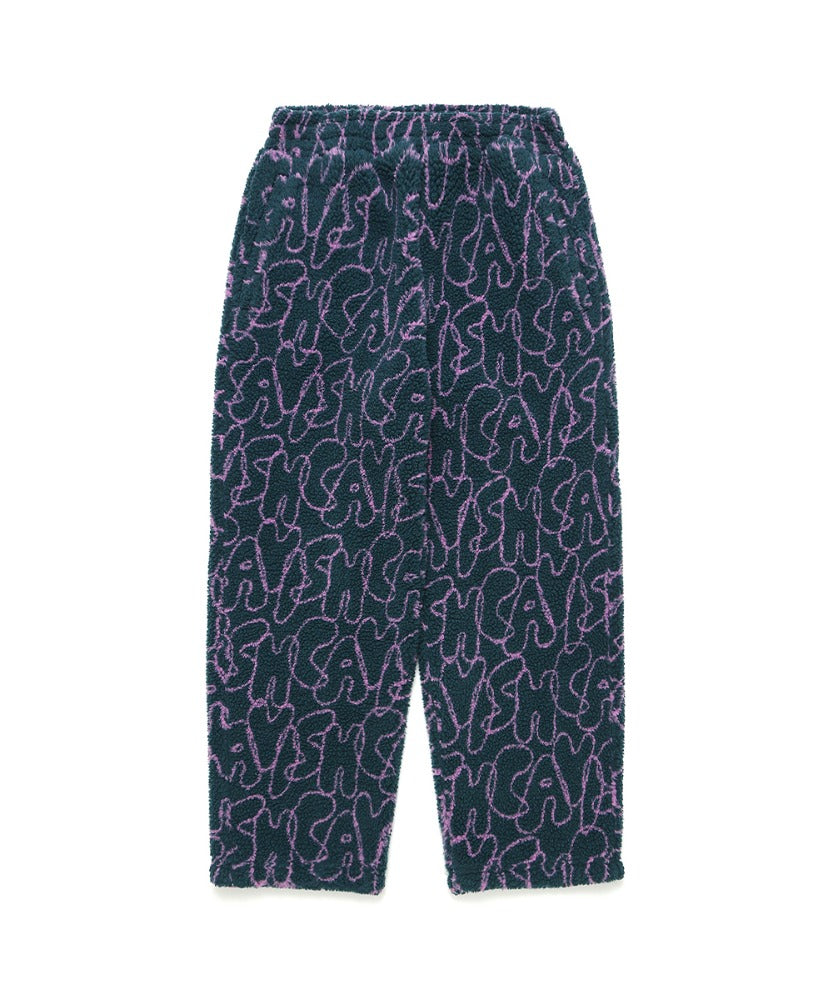 Cavish Bubble Boa Fleece Pants [Green]