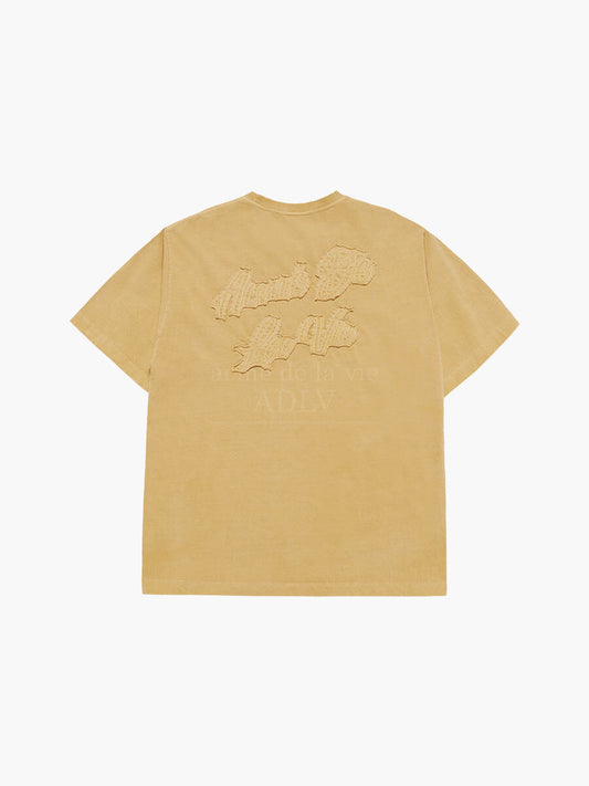 ADLV APPLIQUE LOGO PIGMENT SHORT SLEEVE T-SHIRT
