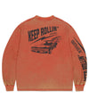 Mahagrid Washed Old Car Long Sleeve Tee