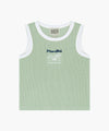 Marithé François Girbaud Kids Waffle Ringer Sleeveless