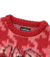 Nice Ghost Club Houndstooth Devil Rose Knit