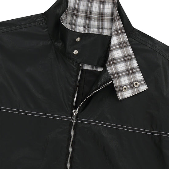 Mahagrid Check Harrington Jacket