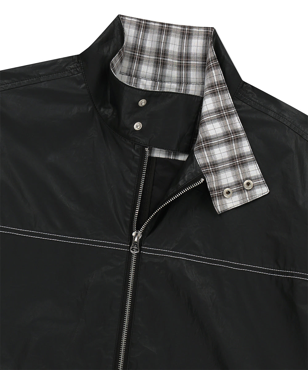 Mahagrid Check Harrington Jacket