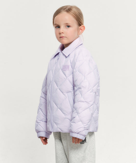 Marithé François Girbaud Kids Lightweight Quilting Down Jacket Light Purple