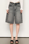 General Idea WOMAN Wide Bermuda Denim Pants