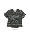 Mahagrid Camo Pattern Basic Logo Crop Tee