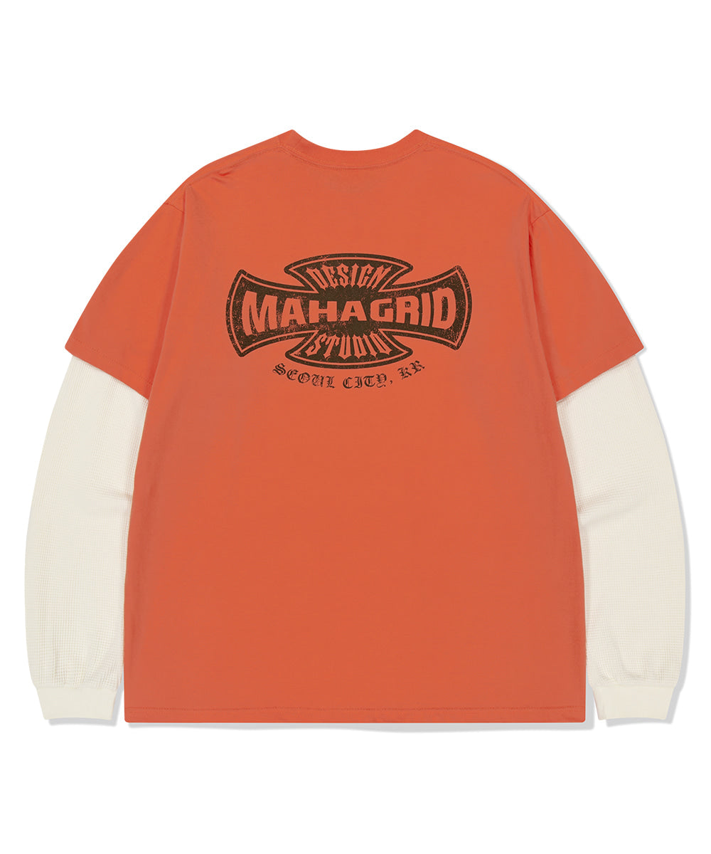 Mahagrid Cross Logo Thermal Long Sleeve Tee