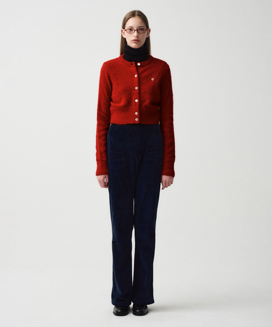 Marithé François Girbaud Women's Velour Pants Dark Navy