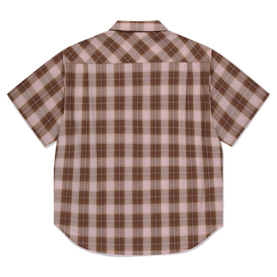 Mahagrid Ombre Check Half Shirt