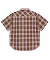 Mahagrid Ombre Check Half Shirt