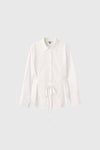 General Idea WOMAN Belted Pintuck Shirt