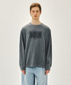Marithé François Girbaud SHADOW CLASSIC LOGO DYEING LONG SLEEVE TEE blue