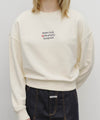 Marithé François Girbaud W Marithé Love Graphic Crop Sweatshirt Black