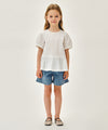 Marithé François Girbaud Kids White Peplum Blouse