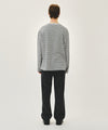 Marithé François Girbaud M HIGH STRAIGHT STRIPE DENIM PANTS BLUE
