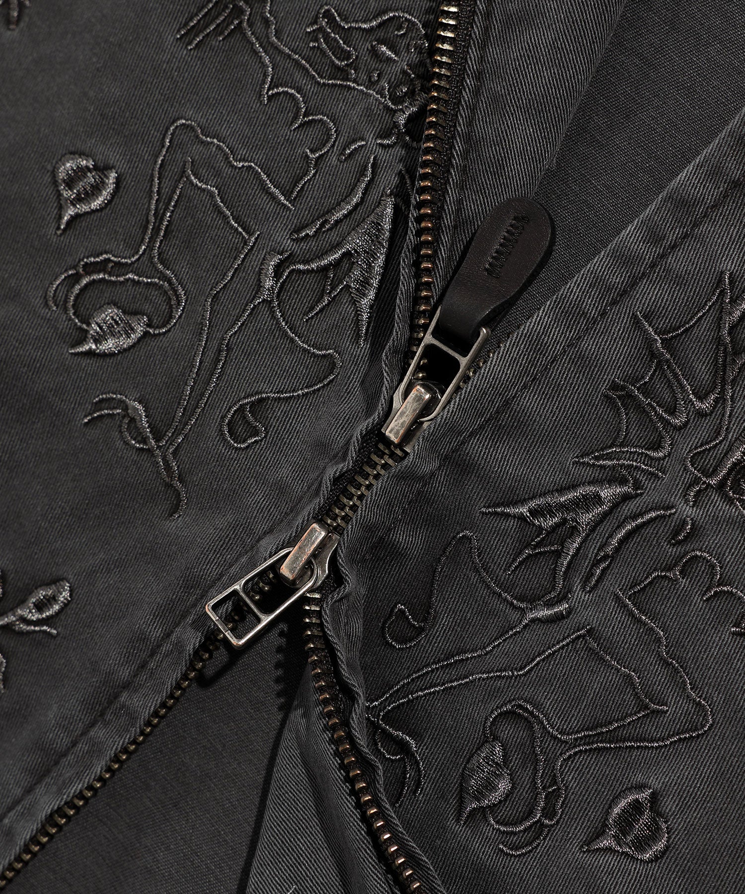 Nice Ghost Club Tattoo Harrington Dyed Jacket [Black]