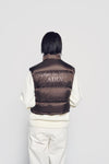 ADLV Woman Basic Logo Oversize Short Crop Duck Down Vest