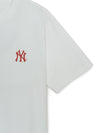 MLB Basic Street Color Lettering Over Fit T-shirt