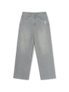 MLB Women's Basic Small Logo Summer Tencel Wide Denim Pants