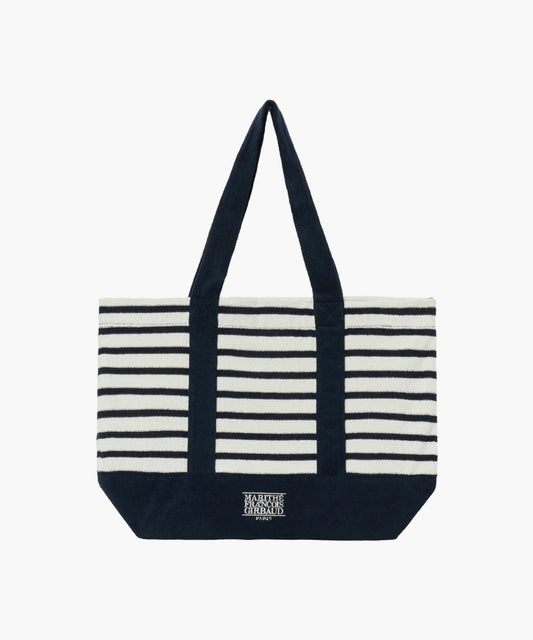 Marithé François Girbaud Classic Logo Terry Shopper Bag - Stripe