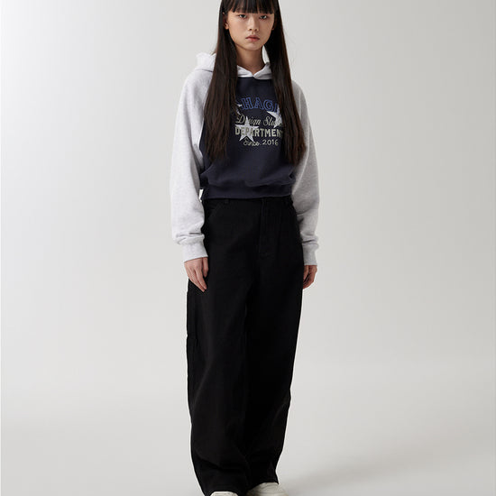 Mahagrid Department Star Crop Hoodie