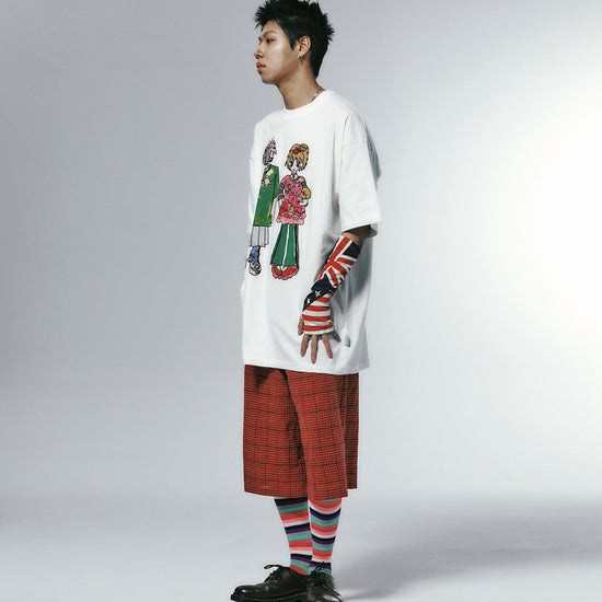 Nice Ghost Club Soul Pussy Cat Ghost Soul Girl Big Big Tee White
