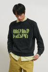 General Idea [XXL Exclusive] UNISEX Garment Dyed Lettering Sweatshirt [GREY]