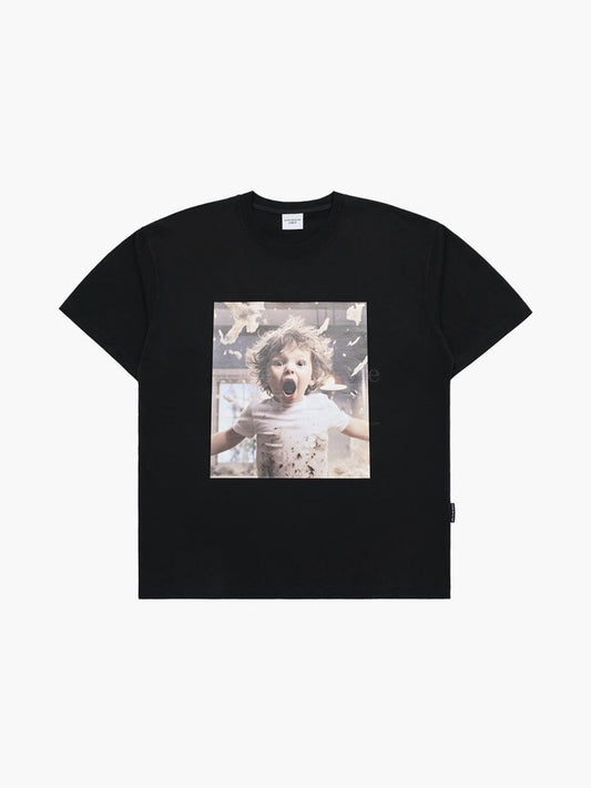 ADLV Baby Face Scream Boy Short Sleeve T-Shirt