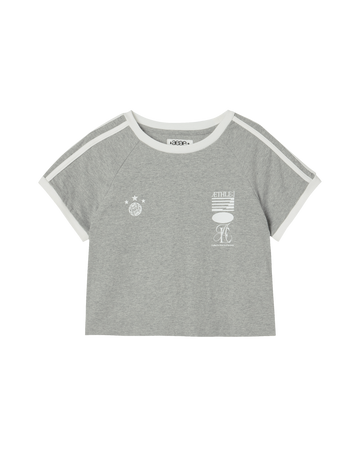 AEAE Athlete Stripe Half T-Shirt