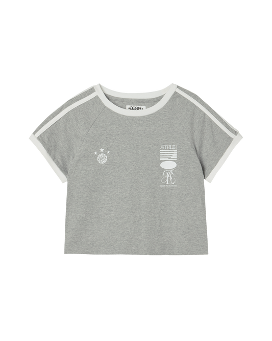 AEAE Athlete Stripe Half T-Shirt