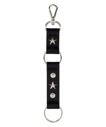 Mahagrid CONCHO LEATHER KEYCHAIN [BLACK]