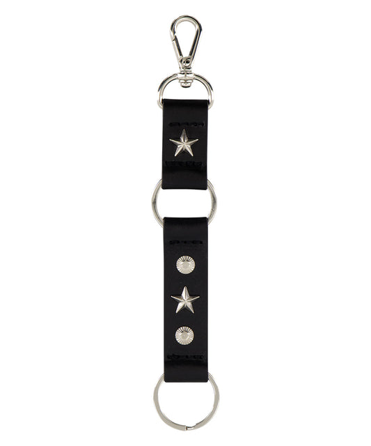 Mahagrid CONCHO LEATHER KEYCHAIN [BLACK]