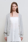 General Idea WOMAN Cotton Blend Saddle Shoulder Cardigan