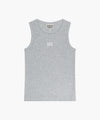 Marithé François Girbaud W RIBBON CLASSIC LOGO SLEEVELESS heather gray