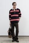 General Idea UNISEX Classic Bold Stripe Rugby T-Shirt