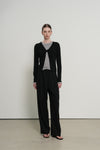 General Idea WOMAN Double Pleat Semi-Wide Slacks