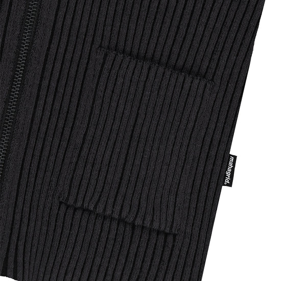 Mahagrid Two Tone Zip Up Cardigan