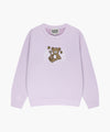 Marithé François Girbaud Kids Flower Bear Classic Logo Regen Sweatshirt Light Heather Gray