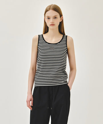 Marithé François Girbaud W SMALL CLASSIC LOGO SLEEVELESS