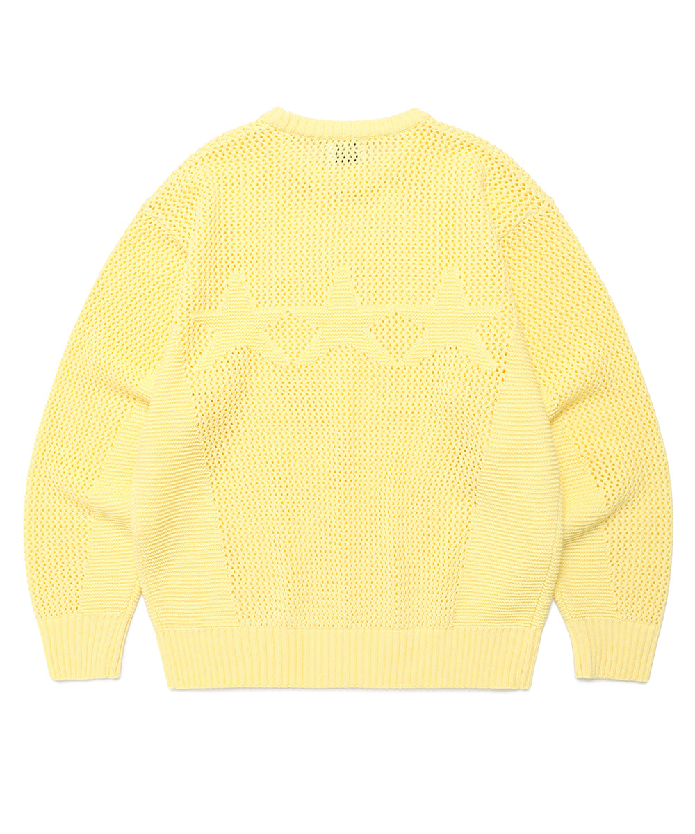 Cavish Mesh Star Knit Sweater