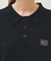Marithé François Girbaud SMALL CLASSIC LOGO COLLAR KNIT