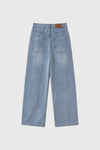 General Idea MAN Double Knee Detail Denim Pants [LIGHT BLUE]