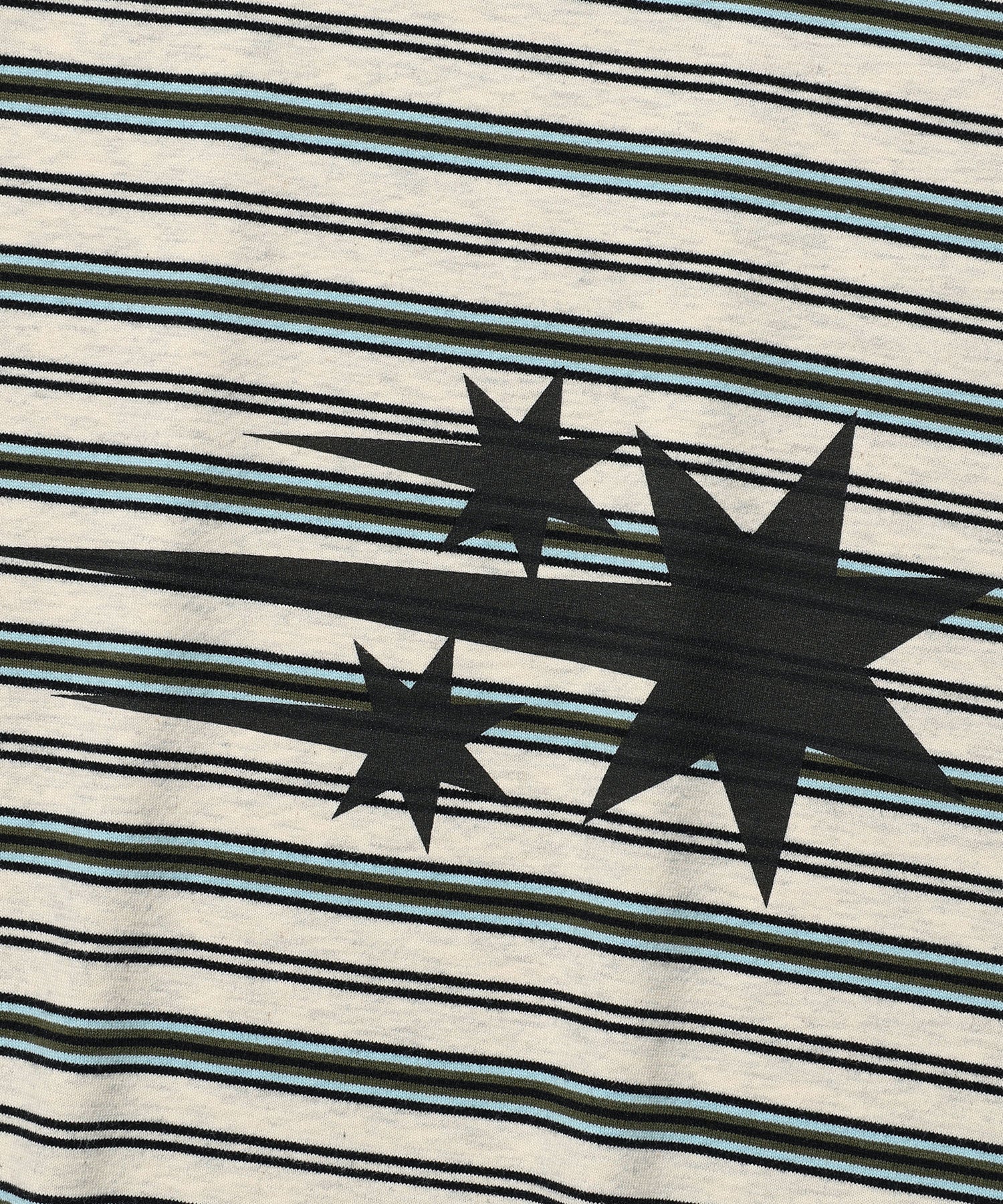 Nice Ghost Club Stripe 3 Star Basic Tee [Oatmeal]