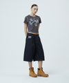 Mahagrid Pigment Butterfly Goth Crop Tee