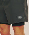 Marithé François Girbaud Marithé Sport M Double-Layer Shorts Charcoal