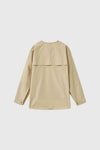 General Idea WOMAN Slit Neck Cape Blouse
