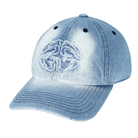 Mahagrid Raw Cut Denim Ball Cap