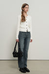 General Idea WOMAN Washed Straight Denim Pants